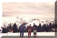 Le Mont Charvin � droite dans le fond